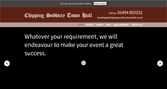 Desktop Screenshot of chippingsodburytownhall.co.uk